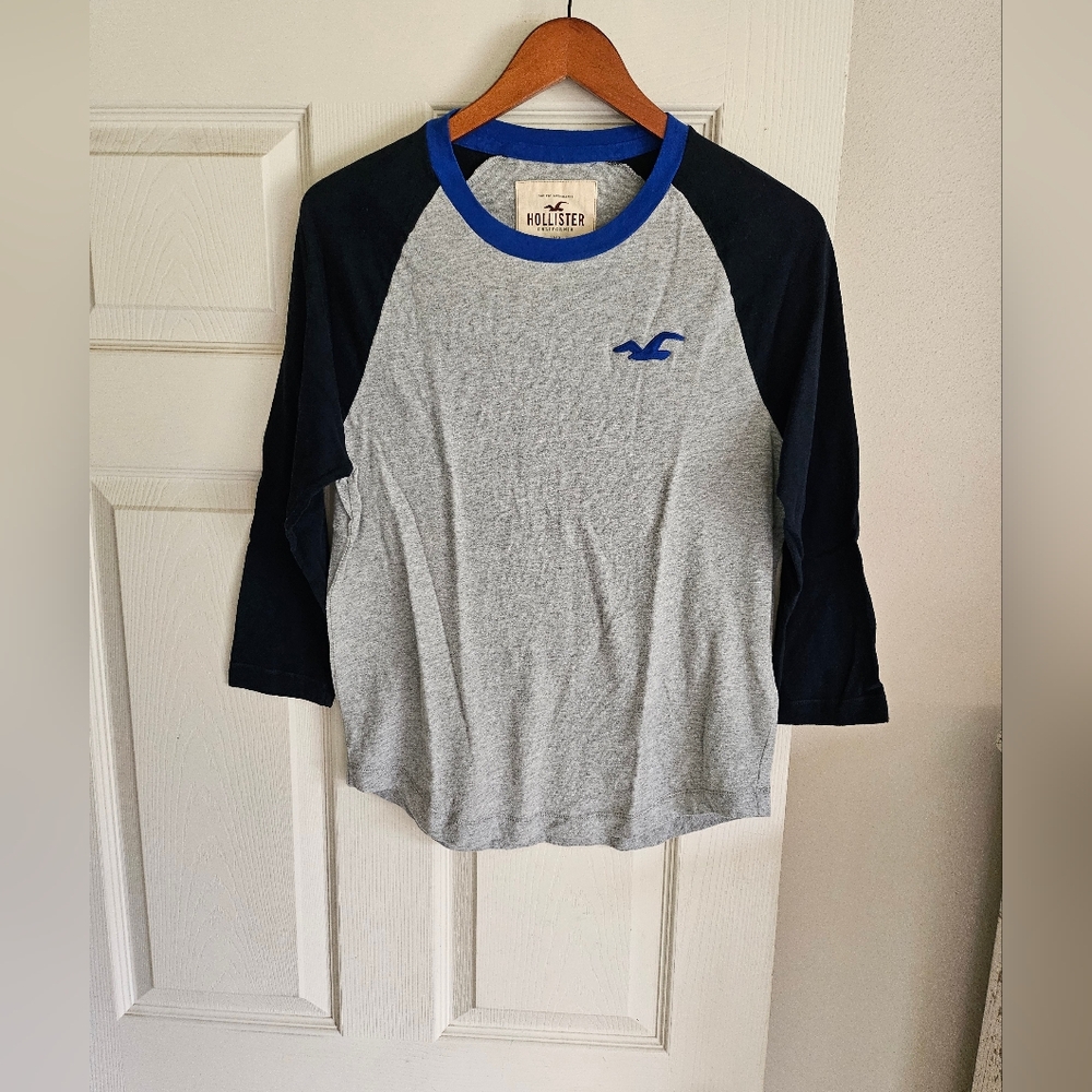 Hollister S Soft Cotton 3/4 Sleeve Shirt Excellent Condition